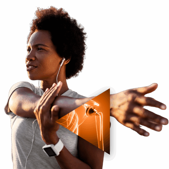 woman stretching for a workout
