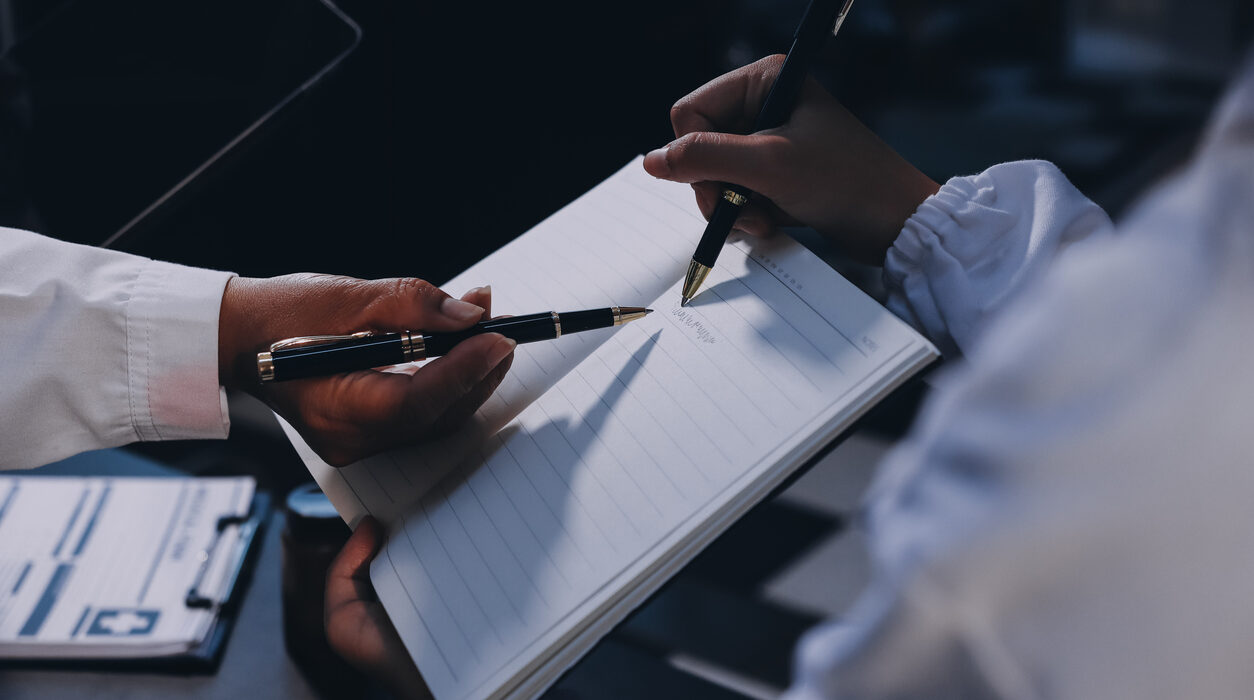 Hospital medical group meeting team