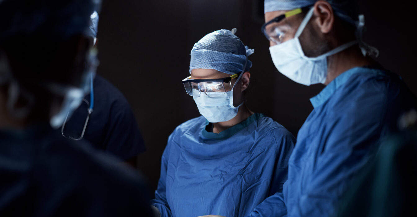 surgeons performing a surgical procedure